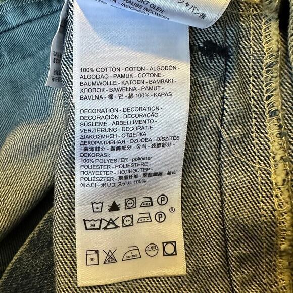 NWT Levi’s Freehand Embroidery Denim Trucker Jacket Small - Picture 10 of 12